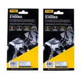 S Hooks PVC Coated with Scratch Proof Tip Protectors 123mm X 55mm 3pk – image 2