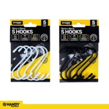 S Hooks PVC Coated with Scratch Proof Tip Protectors 72mm X 30mm 5pk – image 3