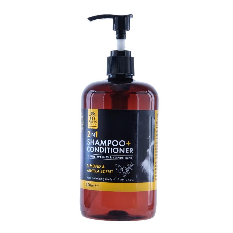 Pet Basic 2-in-1 Dog Shampoo & Conditioner 500ml (Almond & Vanilla) — photo 2 of 4