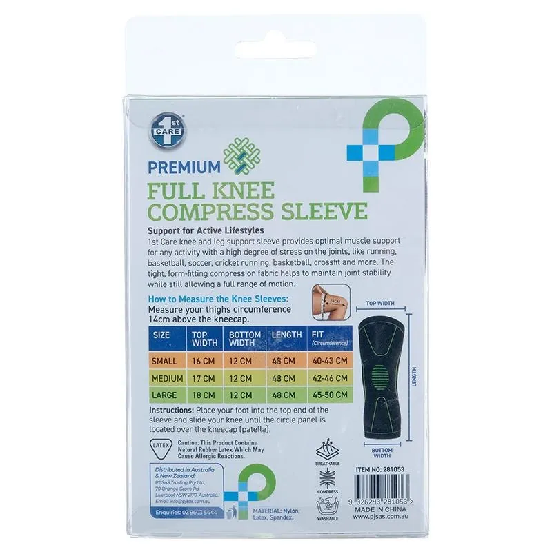 Premium Knee Compression Support Sleeve - Assorted Sizes: Small, Medium, Large – image 3