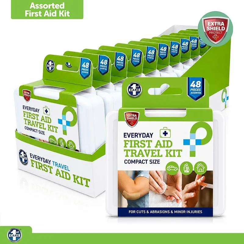 First Aid Kit Essentials 48pc Assorted with Bonus Storage Case – image 4