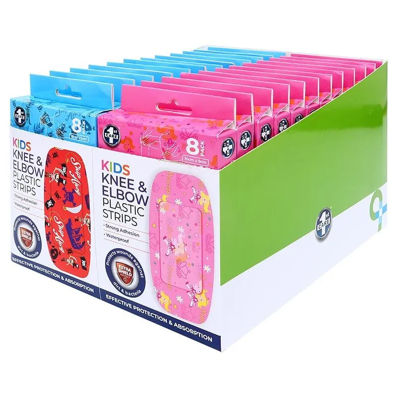 Bandage Strips Knee & Elbow Kids Waterproof Assorted Designs 5cm X 10cm 8pk - Plastic (pe) – image 3