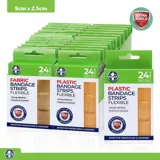 Bandage Strips 9cm X 2.5cm 24pk - 12x Fabric Packs & 12x Plastic (pe) Packs – image 4
