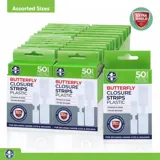 Bandage Butterfly Wound Closure Strips 50pk - Includes 25pc 4.7cm X 1cm & 25pc 7cm X 1.3cm - PE – image 4