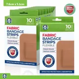 Bandage Strips Flexible 7.6cm X 5.1cm 10pk - Fabric – image 4