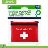 First Aid Kit Travel Essentials Assorted with Storage Bag 40pc – image 4