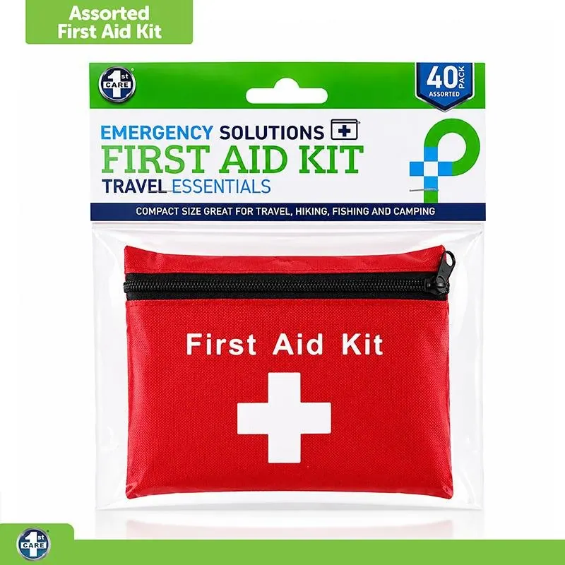 First Aid Kit Travel Essentials Assorted with Storage Bag 40pc – image 4