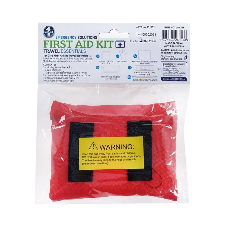 First Aid Kit Travel Essentials Assorted with Storage Bag 40pc – image 2