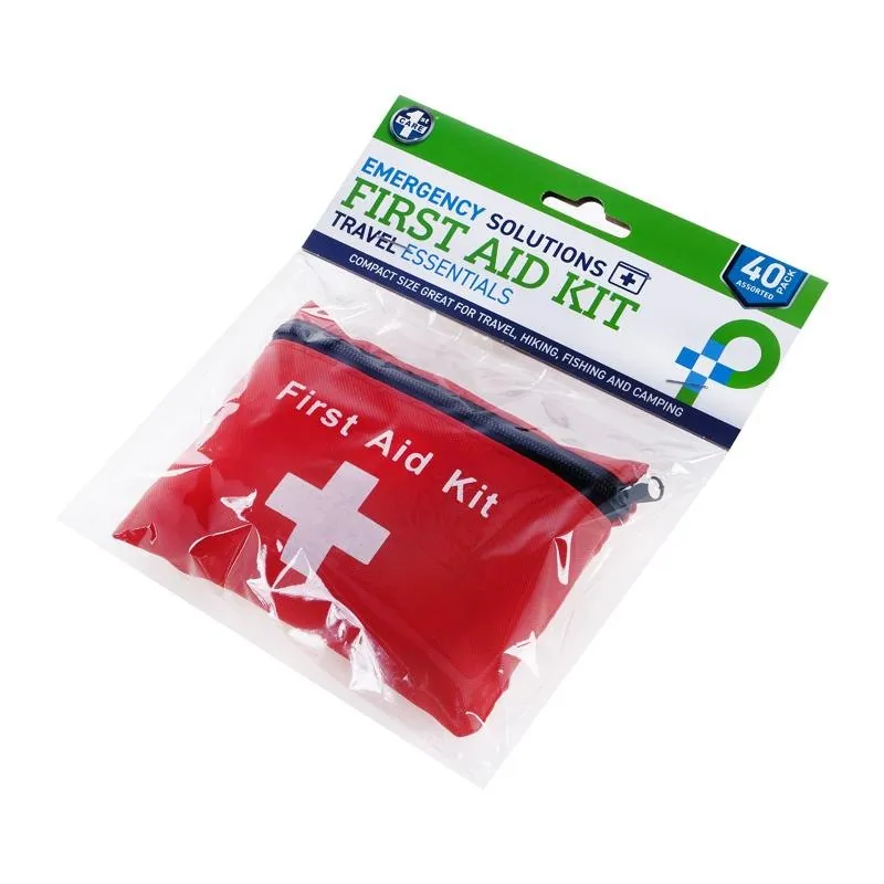 First Aid Kit Travel Essentials Assorted with Storage Bag 40pc – image 3