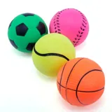 Sport Balls 6cm Assorted Designs: Basketball, Tennis Ball, Softball, Soccer Ball - Foam – image 1