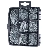 Fasteners & Fixings in Storage Case Screws Nuts & Bolts Assorted Sizes 230pc – image 2