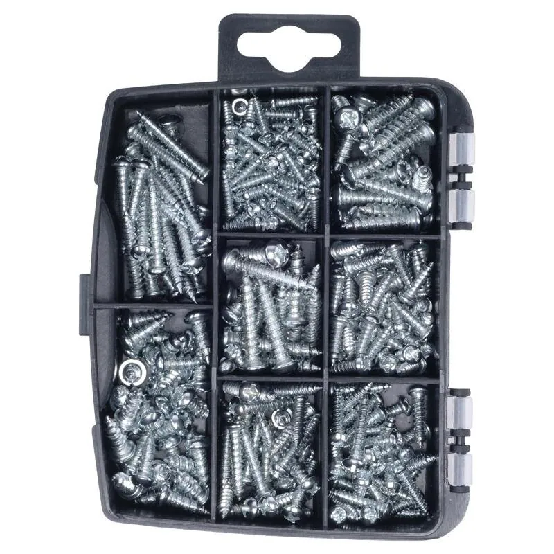 Fasteners & Fixings in Storage Case Screws Nuts & Bolts Assorted Sizes 230pc – image 2