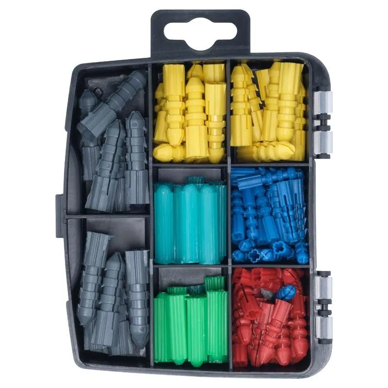 Fasteners & Fixings in Storage Case Assorted Wall Plugs 101pc – image 2