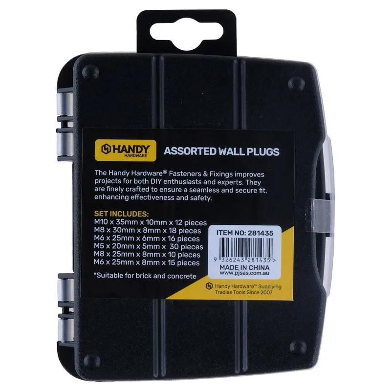 Fasteners & Fixings in Storage Case Assorted Wall Plugs 101pc – image 3