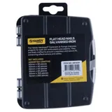 Fasteners & Fixings in Storage Case Flat Head Nails Galvanised Iron Assorted Sizes 530pc – image 3
