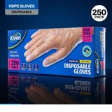 Gloves Powder Free Disposable Multipurpose Cleaning & Food Handling 250pk - Osfm - High Density Polyethylene (hdpe) – image 3