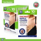 Nipple Concealing Covers with Adhesive - 5 Pairs - Ø7cm (Fabric) – image 4