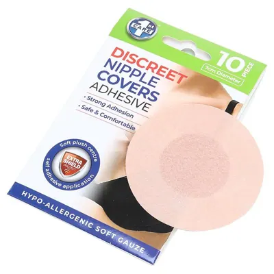 Nipple Concealing Covers with Adhesive - 5 Pairs - Ø7cm (Fabric)