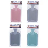 Hot Water Bottle Pastel 1.7l 32cm X 20cm Light Grey, Drak Grey Light Pink & Soft Teal – image 3