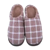 Slippers Adults Slip on Grid Pattern 4 Assorted Colours Mens & Womens Sizes Assorted – image 1