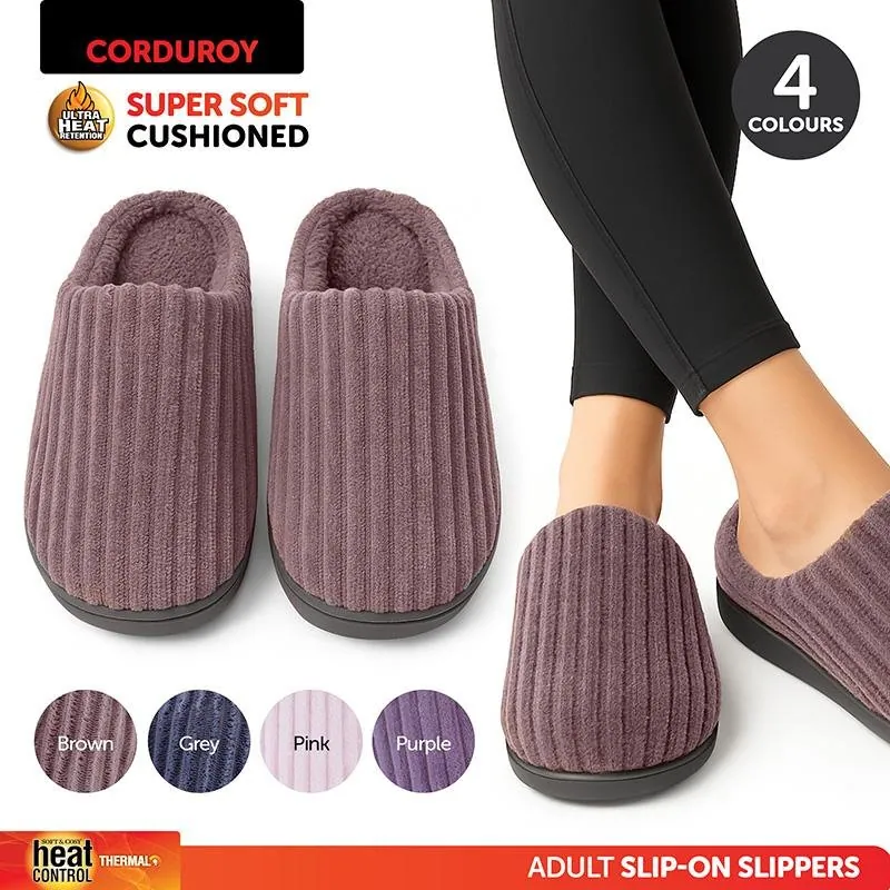 Slippers Adults Slip on Cord 4 Assorted Colours Mens & Womens Sizes Assorted – image 4
