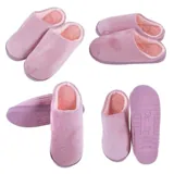 Slippers Adults Slip on Plush 4 Assorted Colours Mens & Womens Sizes Assorted – image 2