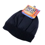 Beanie Mens Heat Control Thermal Lined Water Resistant Black – image 3