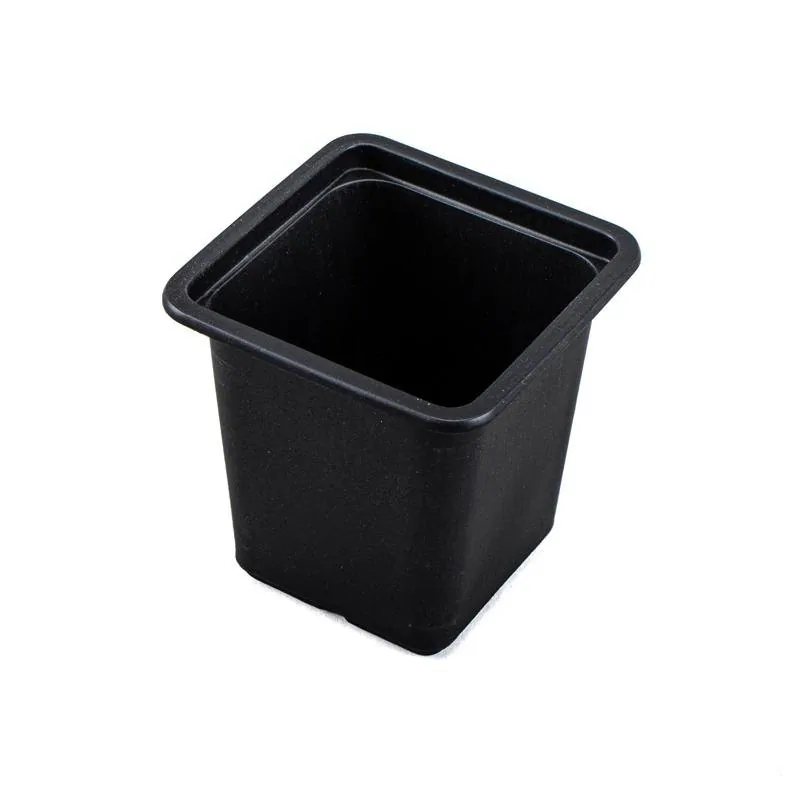 Seedling Pots Square 15pc 7.7cm X 7.7cm X 8cm Black – image 2