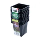 Seedling Pots Square 15pc 7.7cm X 7.7cm X 8cm Black – image 3