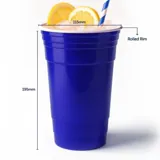 Drinkware & Partyware Plastic Cup Reusable Jumbo 1l American Blue – image 1