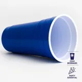 Drinkware & Partyware Plastic Cup Reusable Jumbo 1l American Blue – image 2