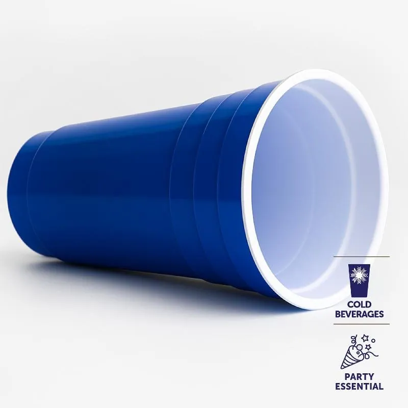 Drinkware & Partyware Plastic Cup Reusable Jumbo 1l American Blue – image 2