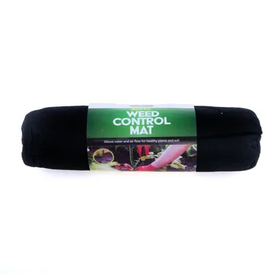 Weed Control Fabric Mesh Underlay Multi Season, Black 6m X 1m