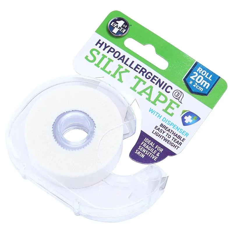 Tape Hypo-Allergenic Silk in Dispenser 2cm X 20m – image 2