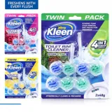 Toilet Rim Clip on Dual Freshener Deodoriser 2pk - Ocean with Lemon, Floral and Pine Scents - 48g/pk – image 4