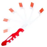 Folding Travel Toothbrush 2pk (Medium Bristle) - Assorted Red, Black & Blue – image 2