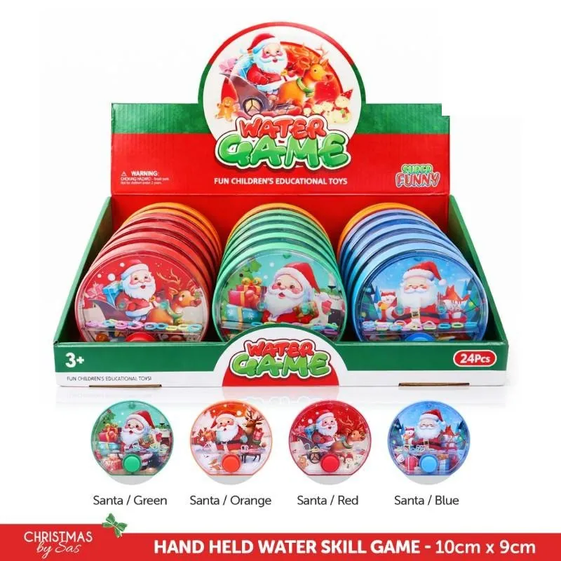 Christmas Hand Held Water Skill Game 10cm X 9cm X 2.5cm 4 Assorted Designs – image 4