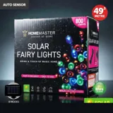 Christmas Fairy Light Solar 800LED 49.5 Total Length Multi Colour 8 Functions – image 4