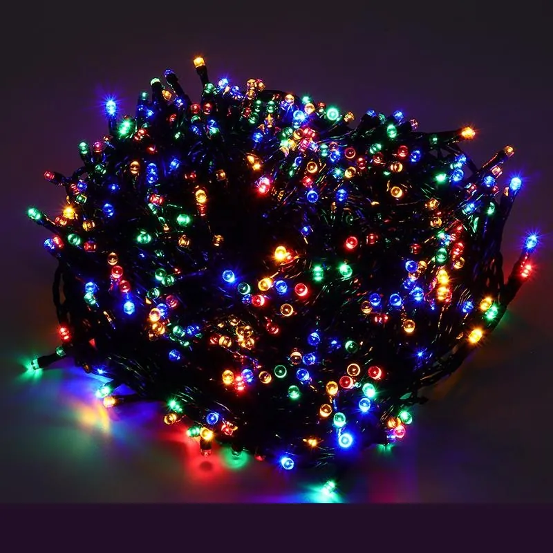 Christmas Fairy Light Solar 800LED 49.5 Total Length Multi Colour 8 Functions – image 2