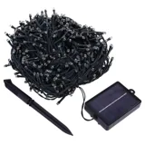 Christmas Fairy Light Solar 800LED 49.5 Total Length Multi Colour 8 Functions – image 1