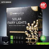 Christmas Fairy Light Solar 800LED 49.5 Total Length Warm White 8 Functions – image 4