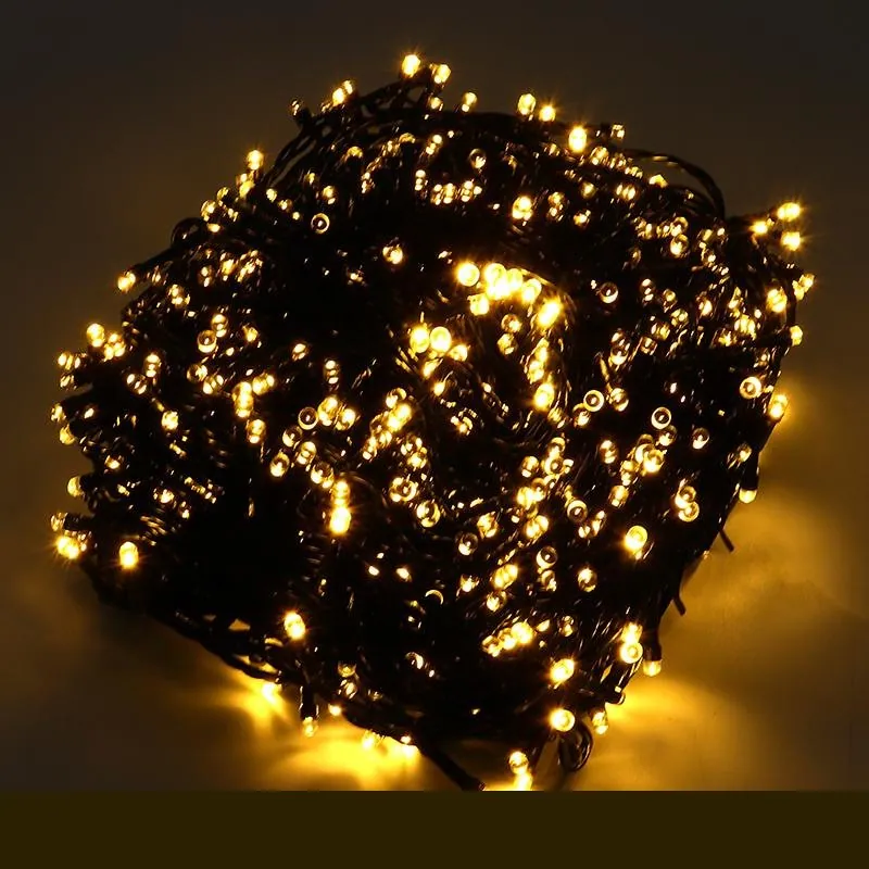 Christmas Fairy Light Solar 800LED 49.5 Total Length Warm White 8 Functions – image 2