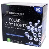 Christmas Fairy Light Solar 800LED 49.5 Total Length Cool White 8 Functions – image 3