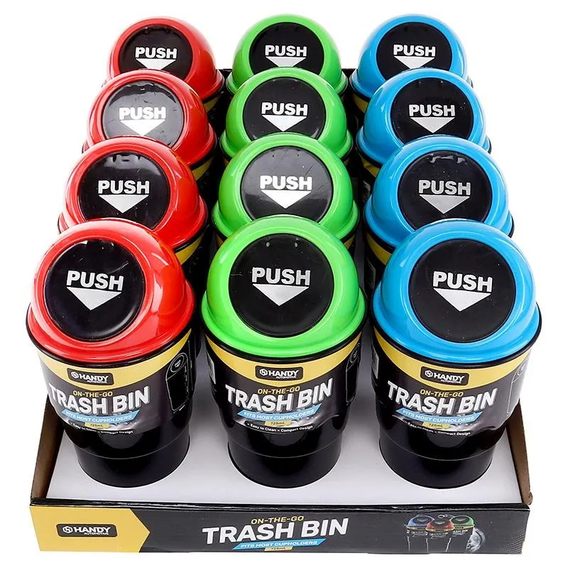 Cup Holder Rubbish Bin Assorted Colours 14.5cm X 9.5cm – image 3