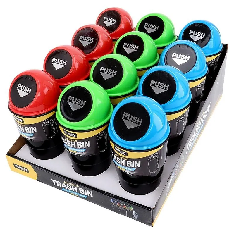 Cup Holder Rubbish Bin Assorted Colours 14.5cm X 9.5cm – image 2