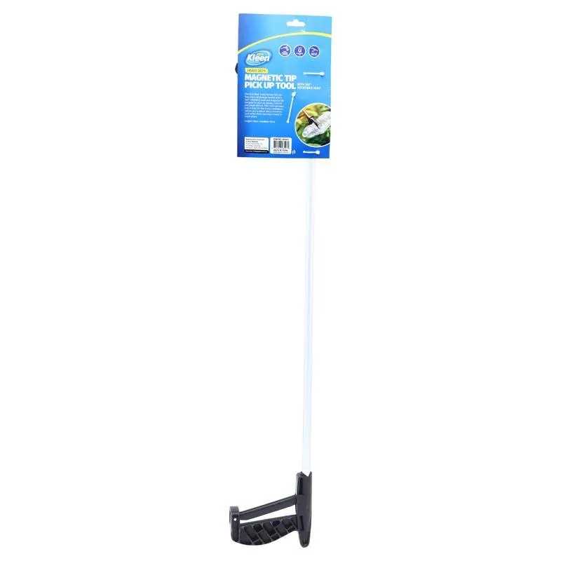Pick Up Tool with Magnet 760mm Handle with Rotatable Head Blue – image 3