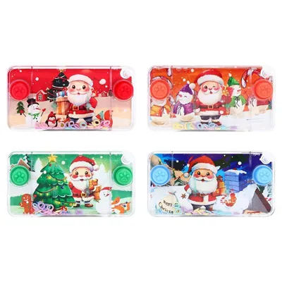 Hand Held Water Skill Game Christmas 11cm X 6cm X 2cm 4 Assorted Designs