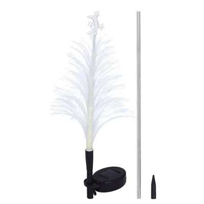Stake Light Solar Christmas Tree Fibre Optic 1LED 15cm X 23cm X 73cm 1 Function Colour Changing