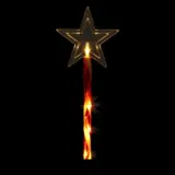 Christmas Stake Light Solar Star with Candy Striped Pole 5LED 12cm X 12cm X 46cm Warm White 8 Functions – image 2