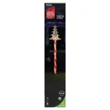 Stake Light Solar Christmas Tree 3D with Candy Striped Pole 5LED 9.5cm X 13.5cm X 48cm Warm White 2 Functions – image 4